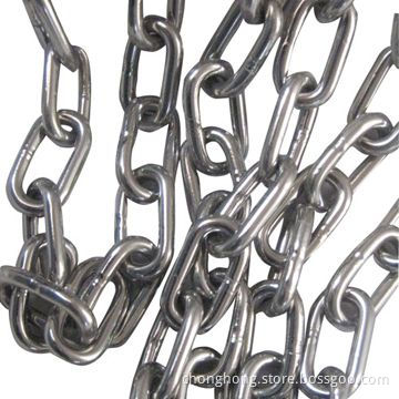 Stainless Steel Short Link Chain/Welded Chain, Japanese Standard